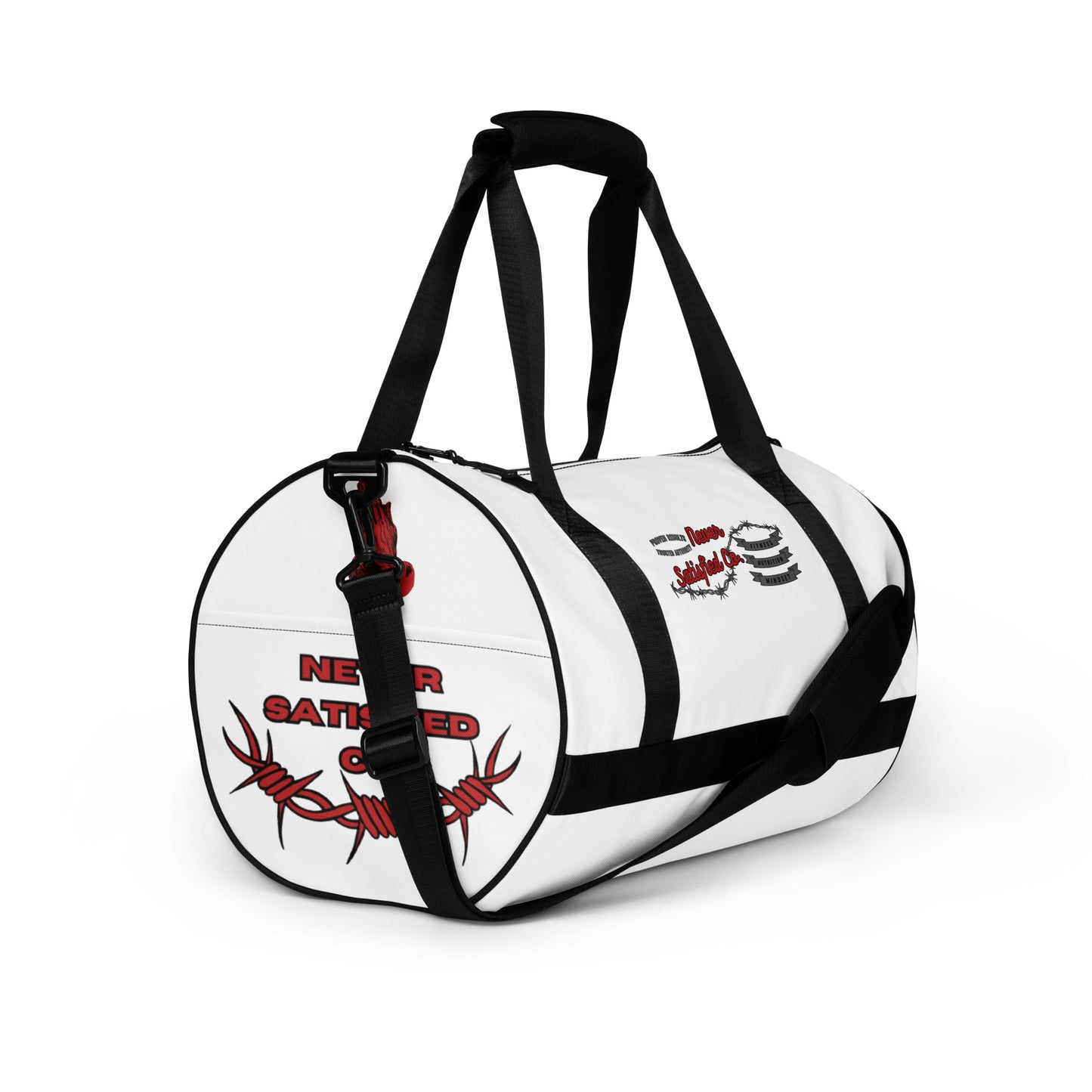 Never Satisfied gym bag